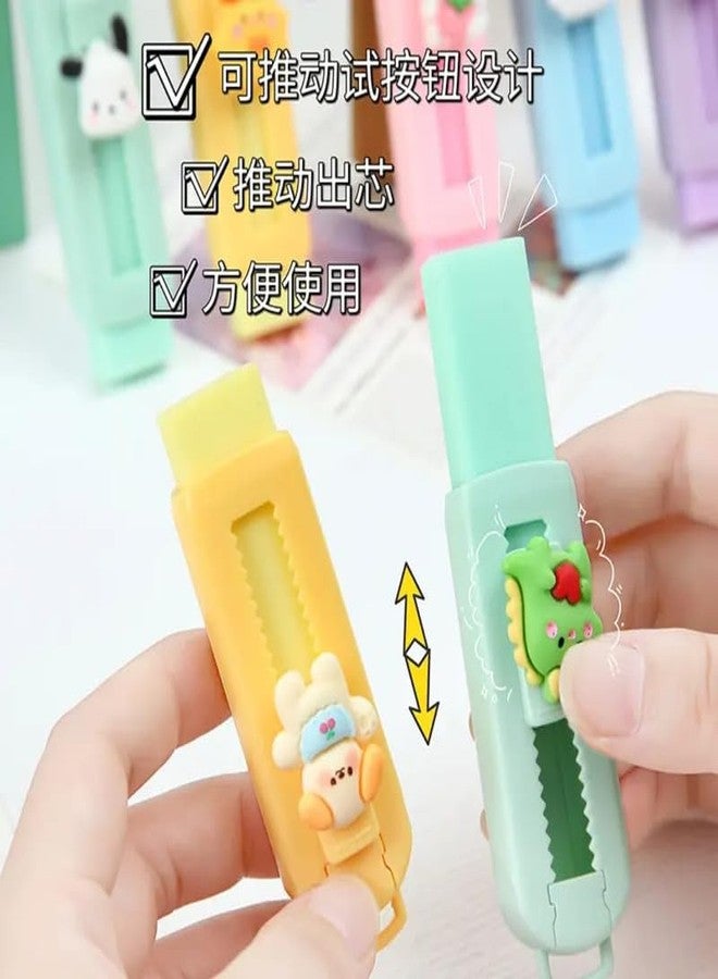 TERA13 Cute Cartoon Erasers Christmas Edition | Stylish Push Pull Mechanical Eraser for Kids, Stationery Set | Santa, Bear & Snowman | Perfect for School, Return Gifts |`Colour May Very |Pack of 2 | - Image 4